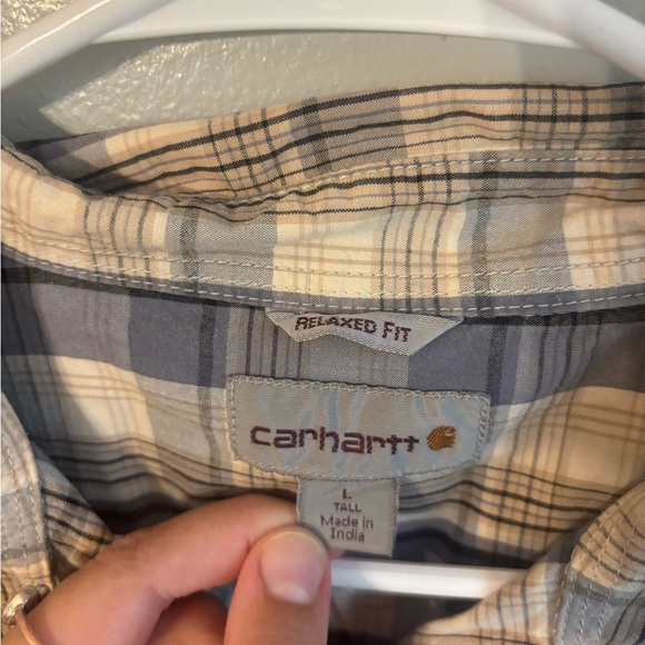 Carhartt Force Relaxed Fit Casual Button Down Short Sleeve Shirt Men's Large - Picture 3 of 5